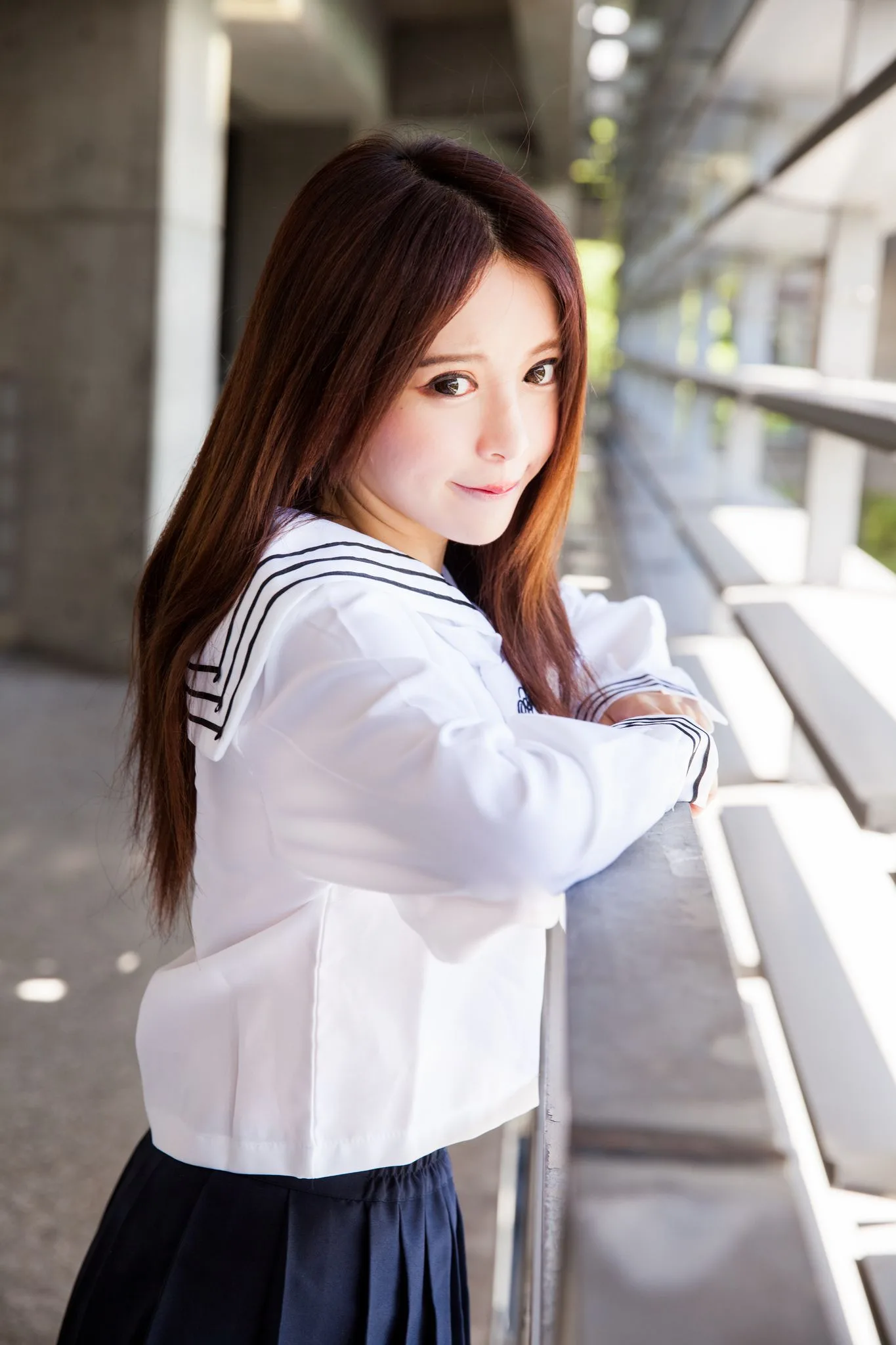 Nữ diễn viên Đài Loan Trương Kỳ Binh (Julie) - Bộ ảnh chụp trang phục thủy thủ/nữ sinh. - 73