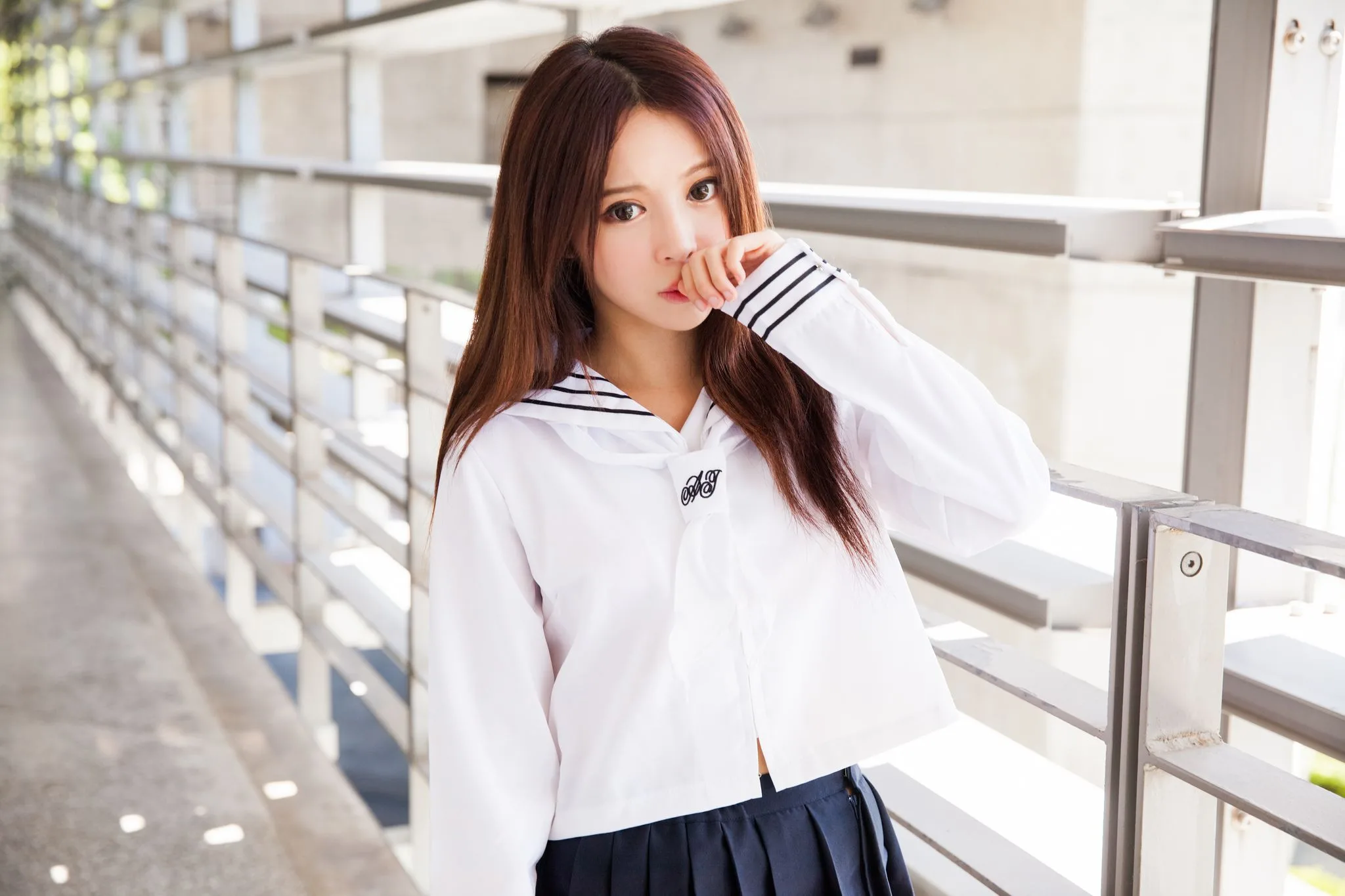 Nữ diễn viên Đài Loan Trương Kỳ Binh (Julie) - Bộ ảnh chụp trang phục thủy thủ/nữ sinh. - 82