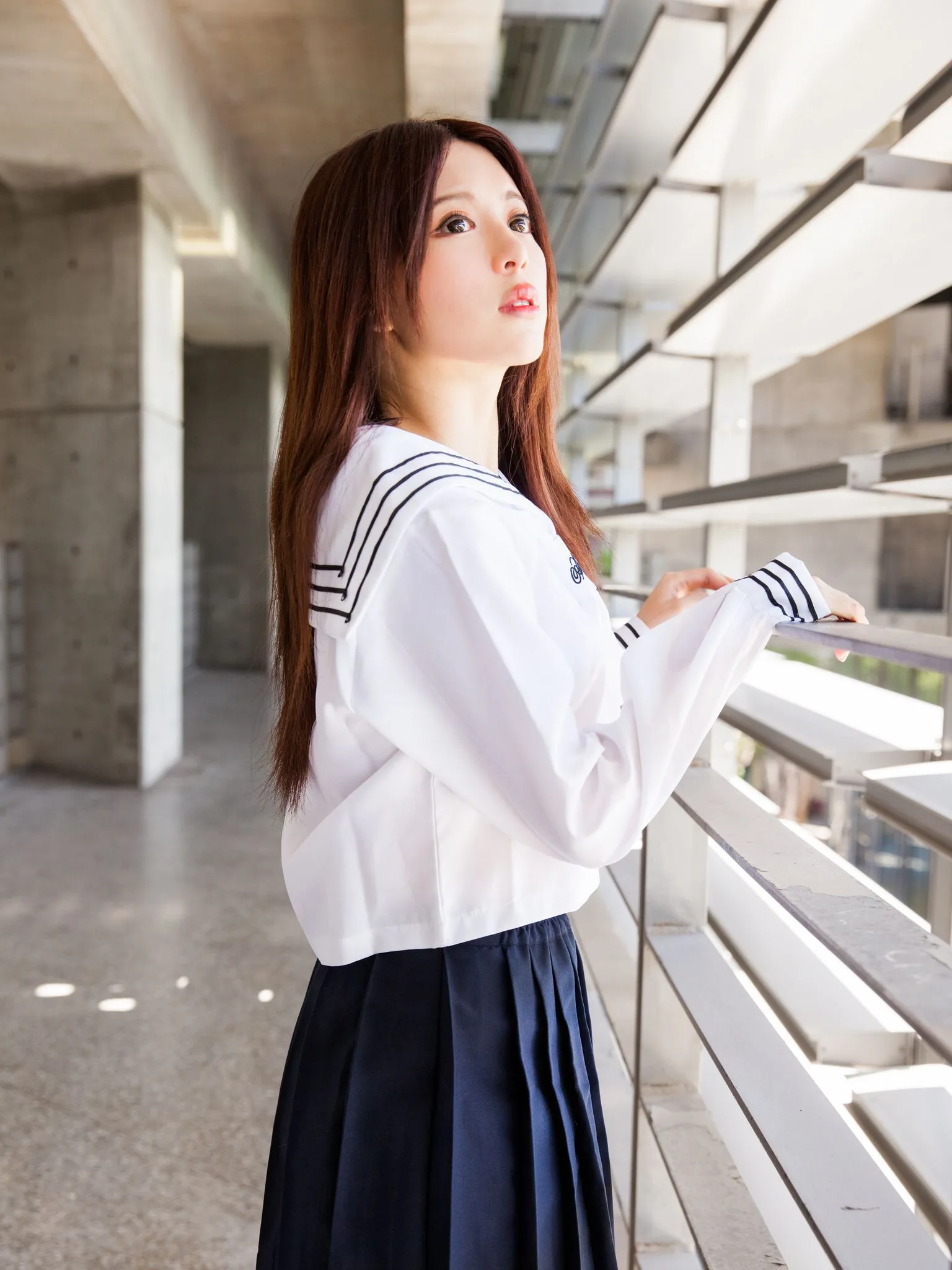 Nữ diễn viên Đài Loan Trương Kỳ Binh (Julie) - Bộ ảnh chụp trang phục thủy thủ/nữ sinh. - 78