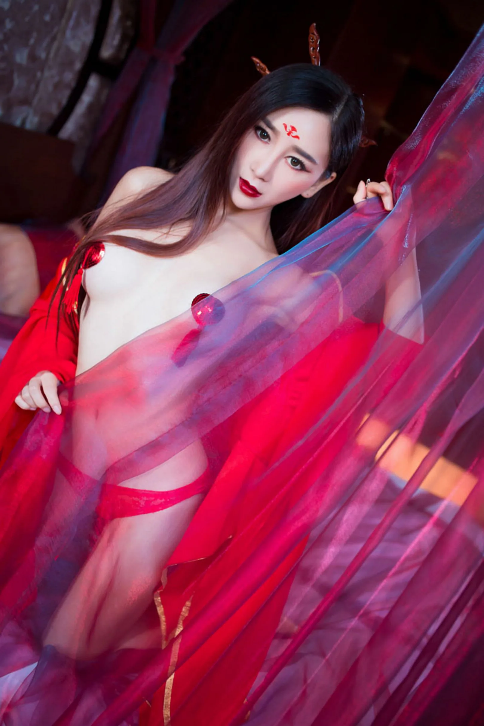 [XIUREN秀人网] SỐ 382 Zou Jingjing - Sách ảnh "Hành trình của hoa ▪ Quỷ hoá" - 14