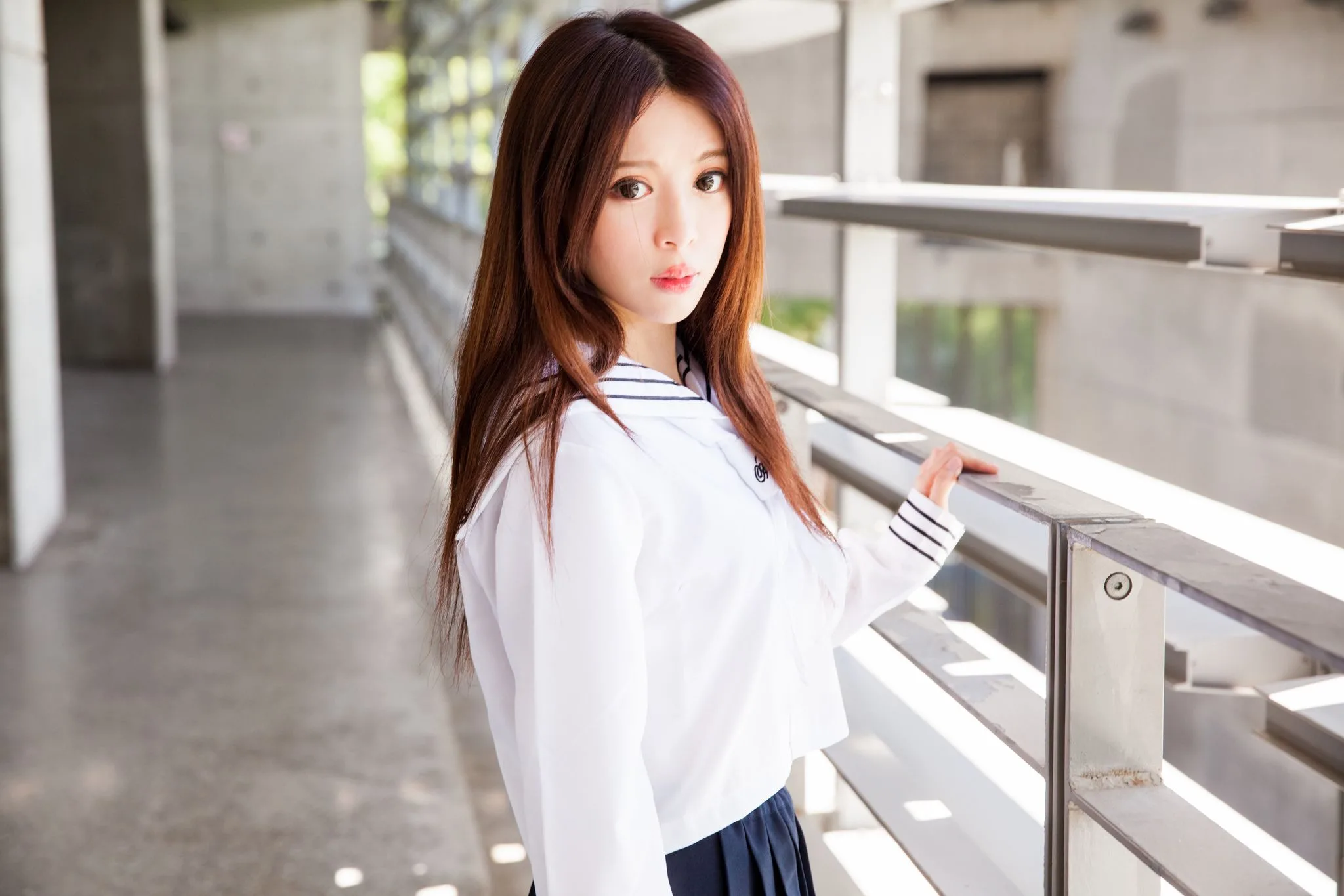 Nữ diễn viên Đài Loan Trương Kỳ Binh (Julie) - Bộ ảnh chụp trang phục thủy thủ/nữ sinh. - 80