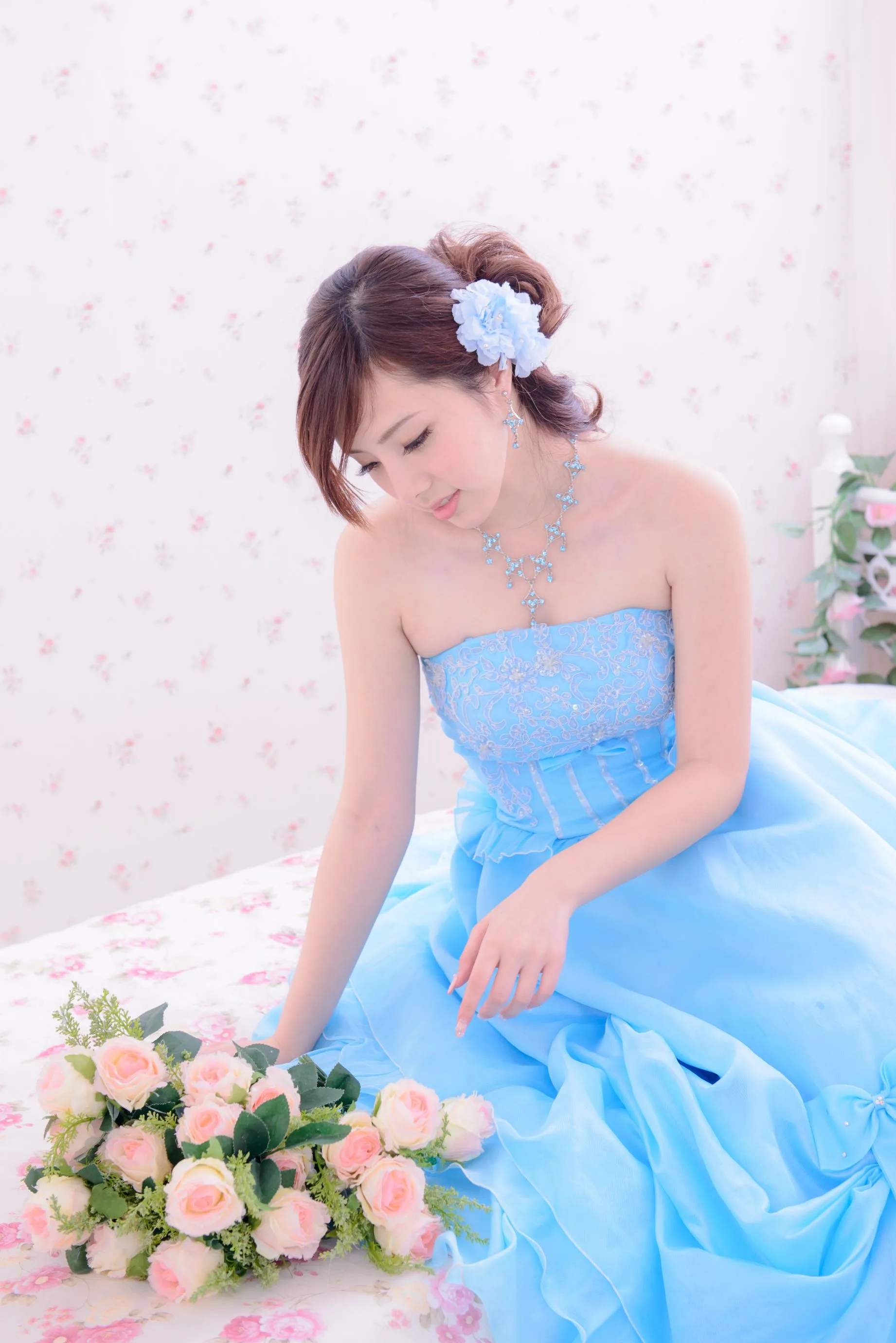 [Vẻ đẹp váy cưới] Chen Siying - Bộ ảnh cưới màu xanh trắng - 4