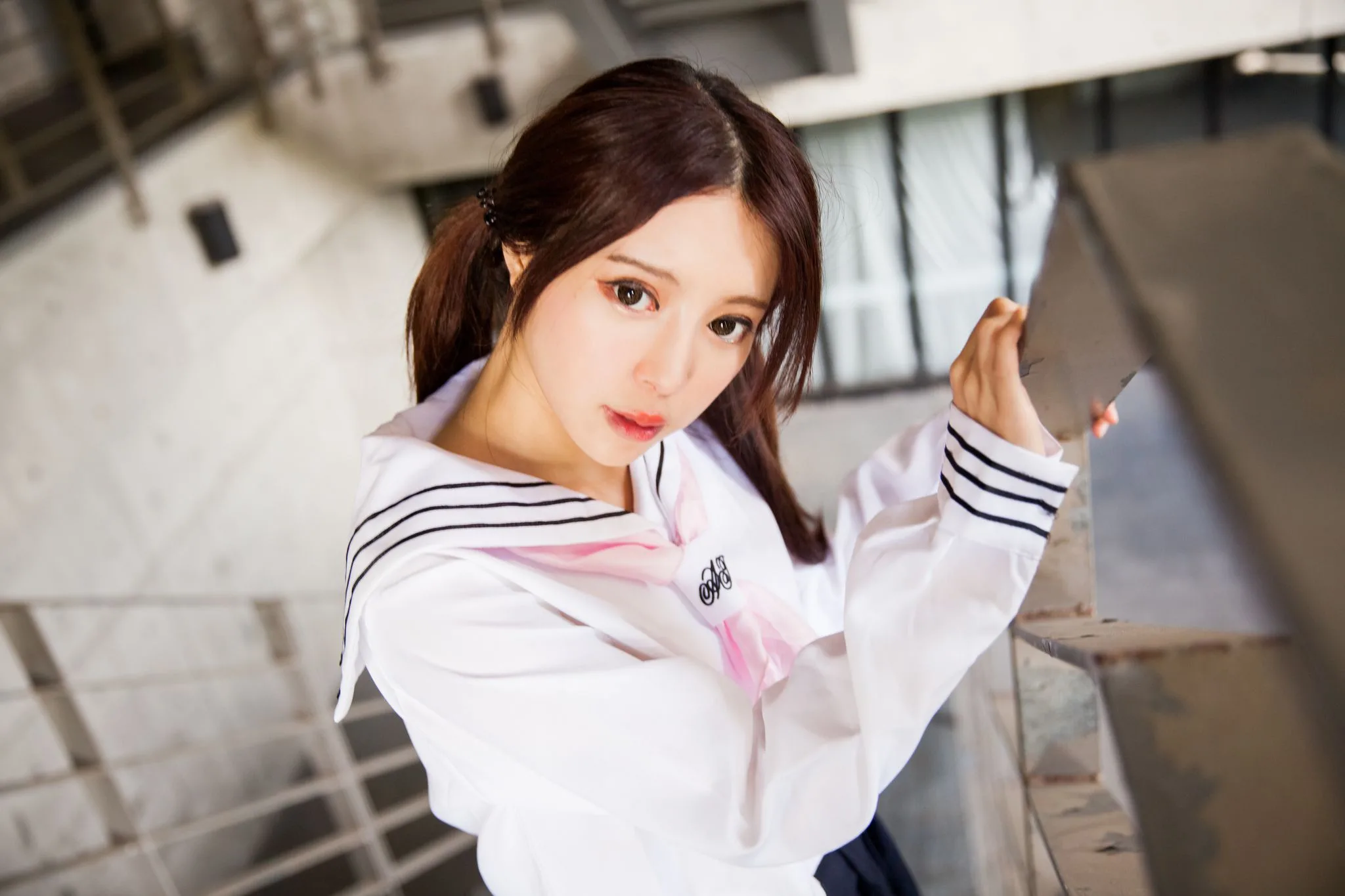Nữ diễn viên Đài Loan Trương Kỳ Binh (Julie) - Bộ ảnh chụp trang phục thủy thủ/nữ sinh. - 15