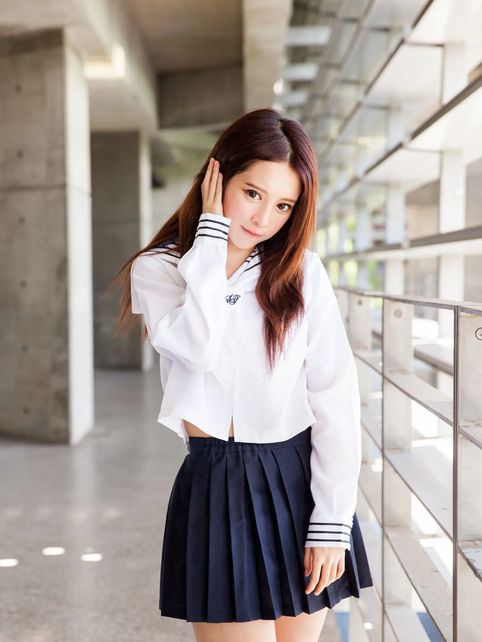 Nữ diễn viên Đài Loan Trương Kỳ Binh (Julie) - Bộ ảnh chụp trang phục thủy thủ/nữ sinh. - 89
