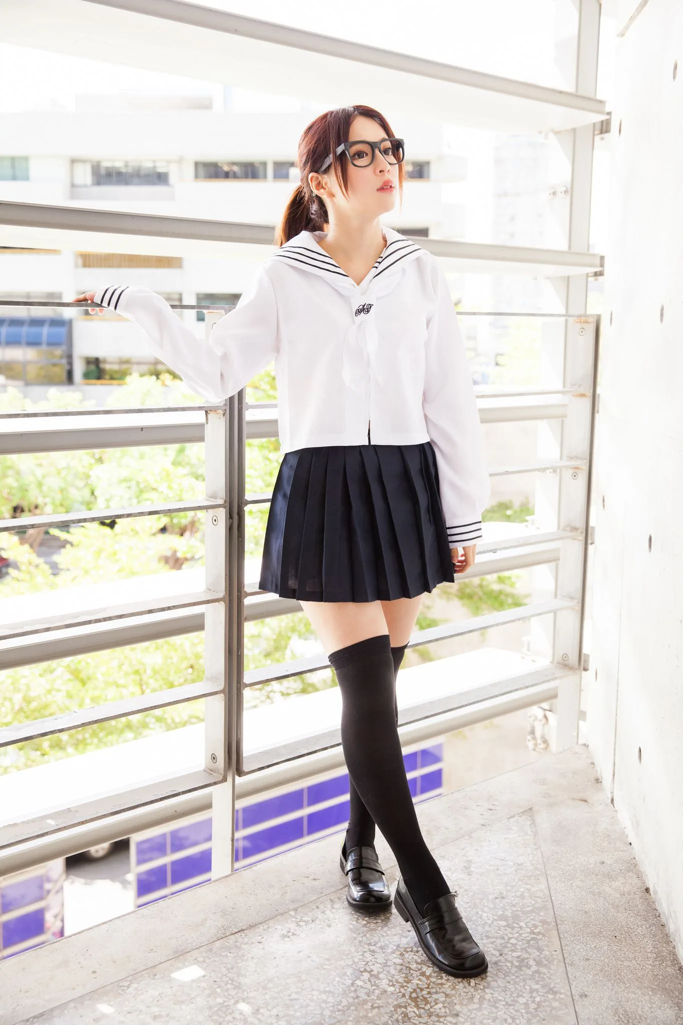 Nữ diễn viên Đài Loan Trương Kỳ Binh (Julie) - Bộ ảnh chụp trang phục thủy thủ/nữ sinh. - 46