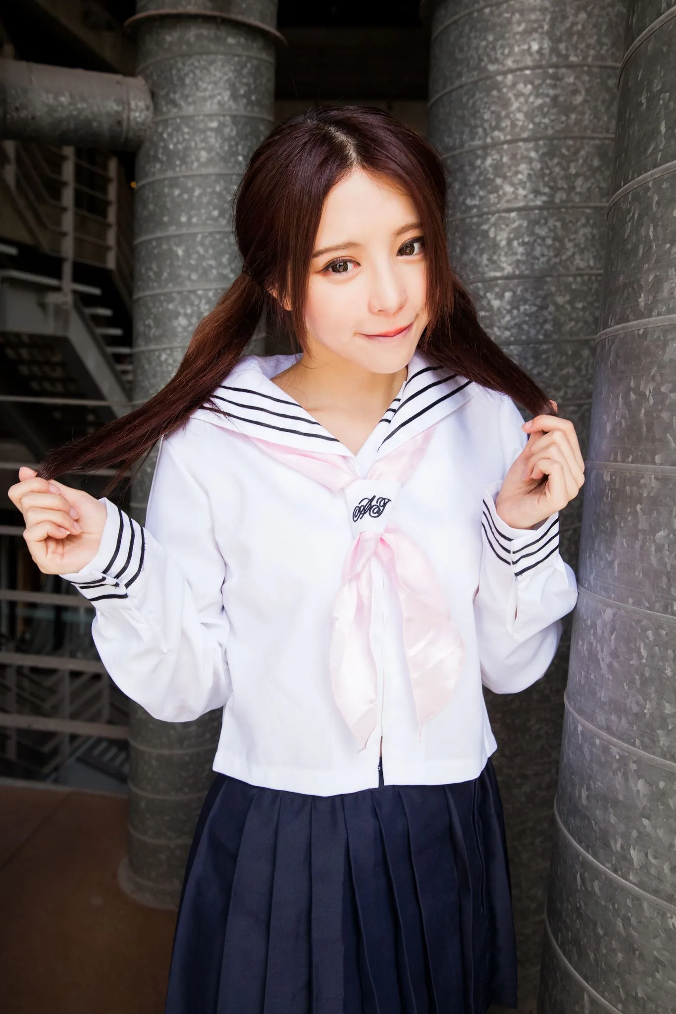 Nữ diễn viên Đài Loan Trương Kỳ Binh (Julie) - Bộ ảnh chụp trang phục thủy thủ/nữ sinh. - 27