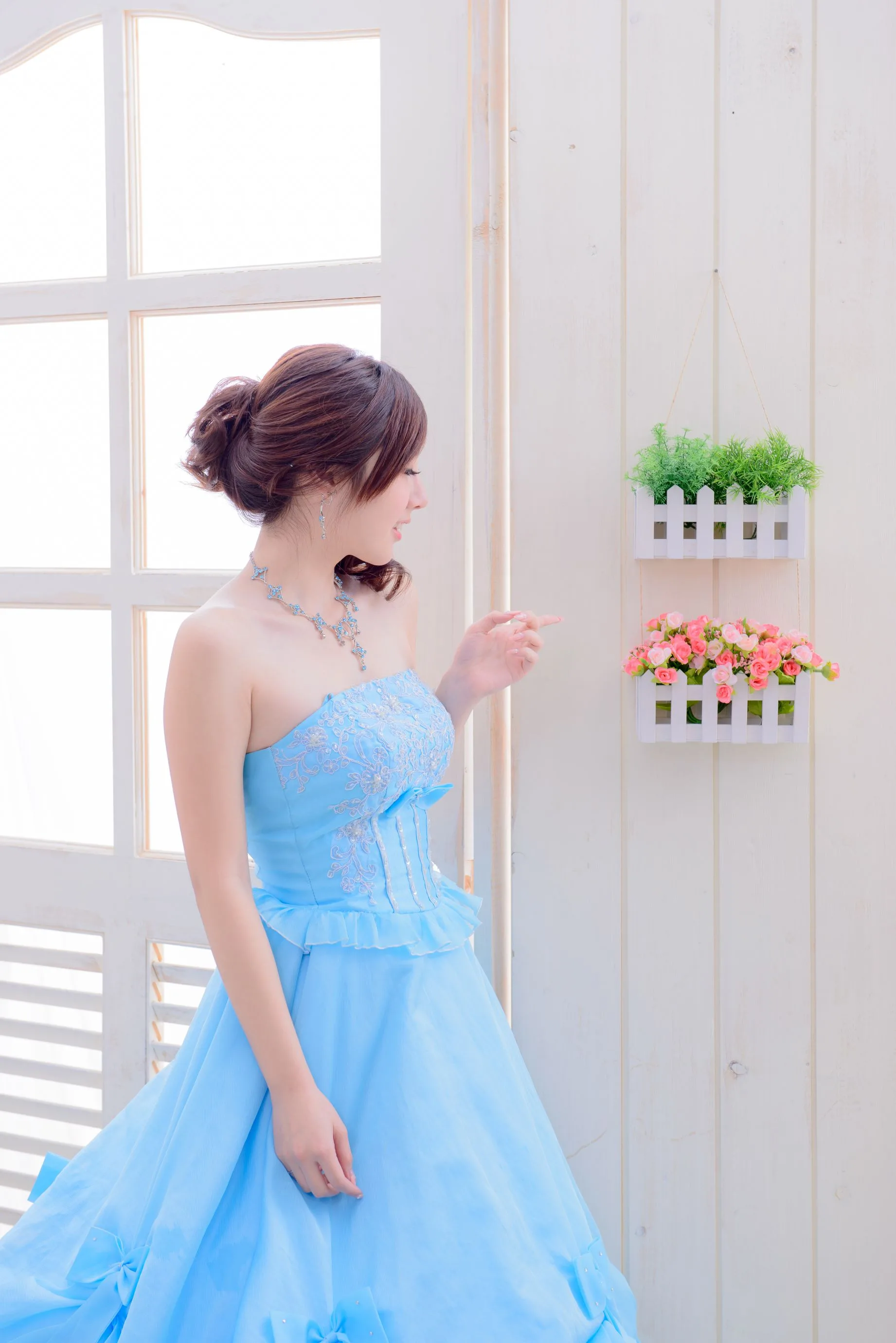 [Vẻ đẹp váy cưới] Chen Siying - Bộ ảnh cưới màu xanh trắng - 30