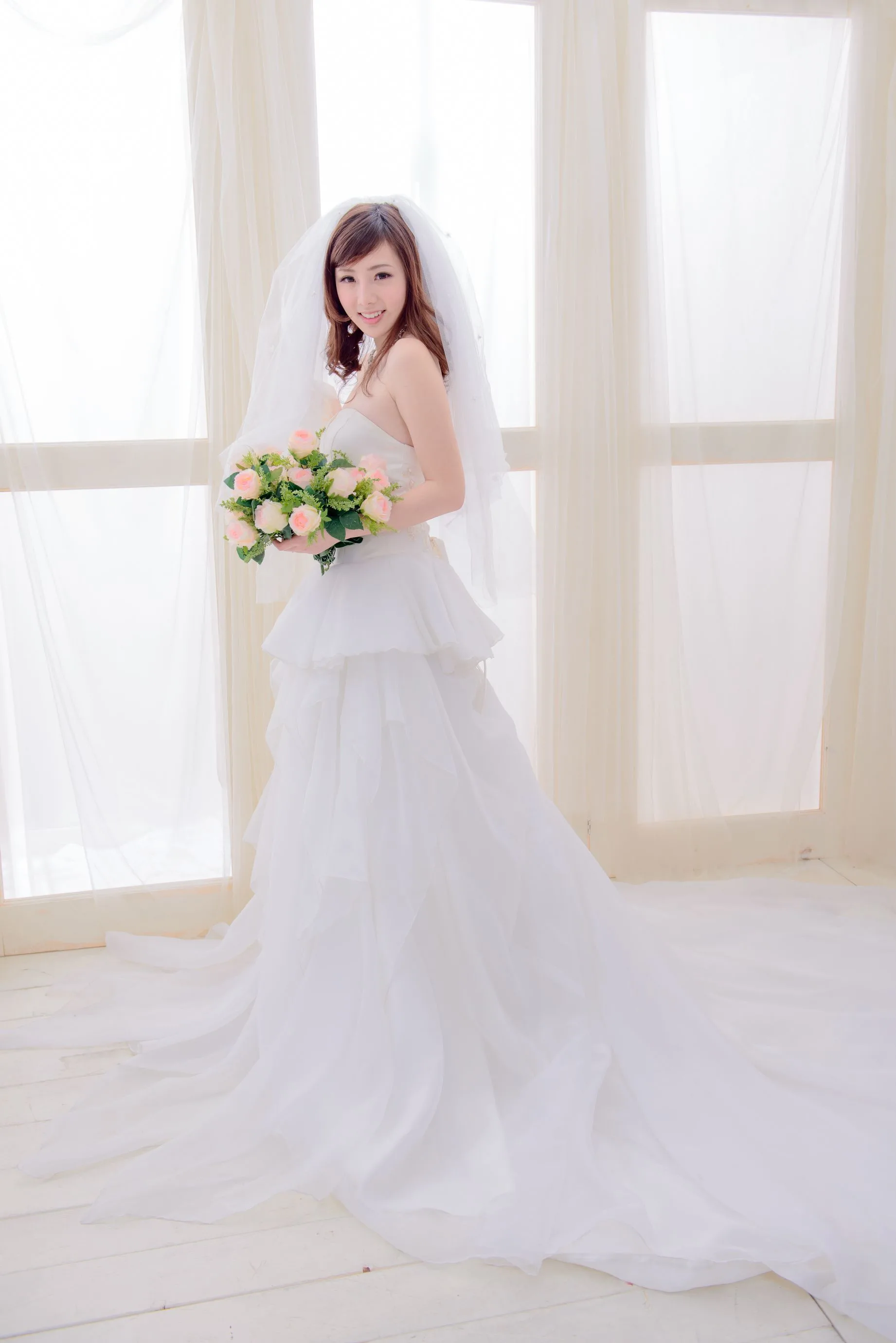 [Vẻ đẹp váy cưới] Chen Siying - Bộ ảnh cưới màu xanh trắng - 48