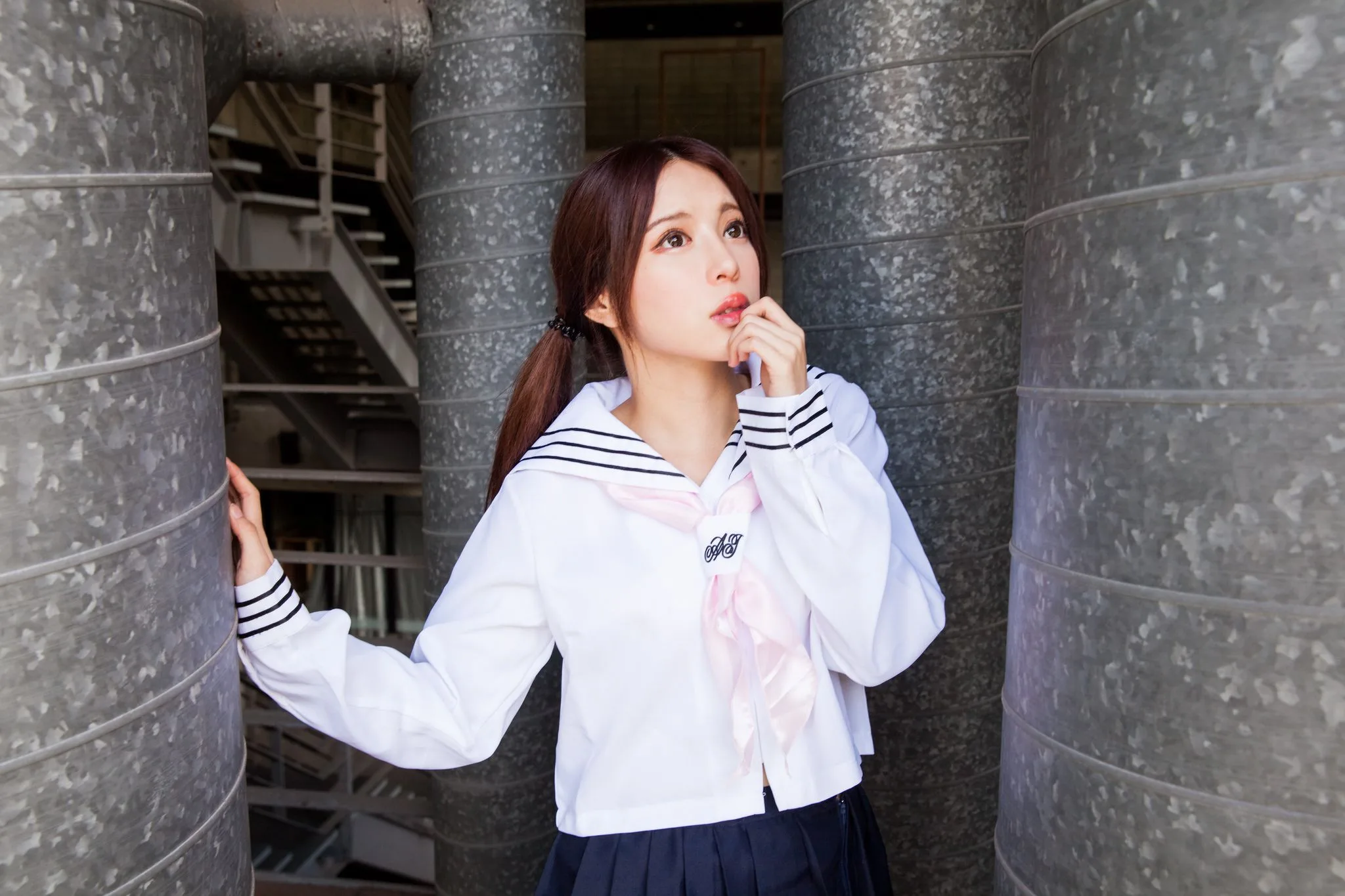 Nữ diễn viên Đài Loan Trương Kỳ Binh (Julie) - Bộ ảnh chụp trang phục thủy thủ/nữ sinh. - 33