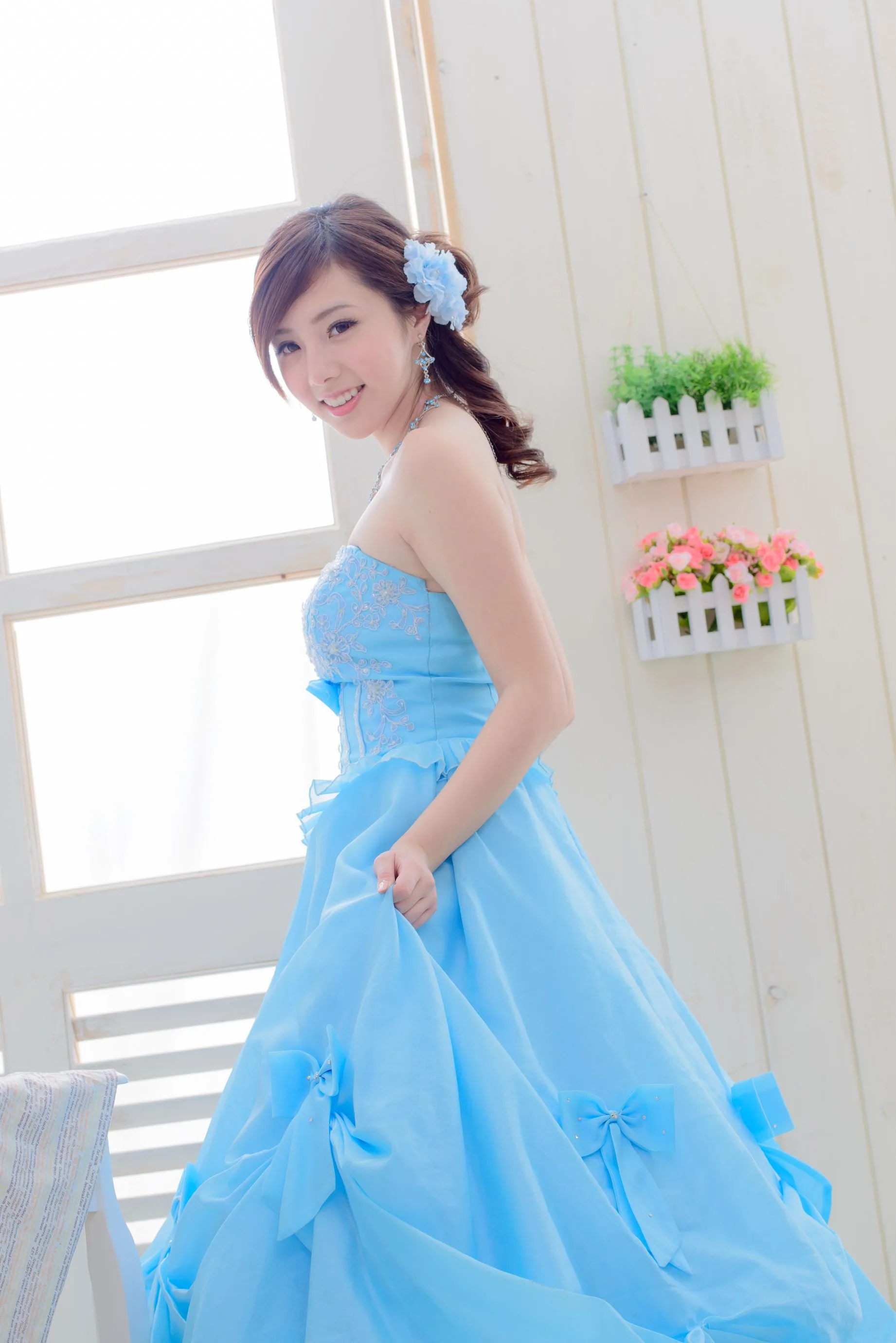 [Vẻ đẹp váy cưới] Chen Siying - Bộ ảnh cưới màu xanh trắng - 27