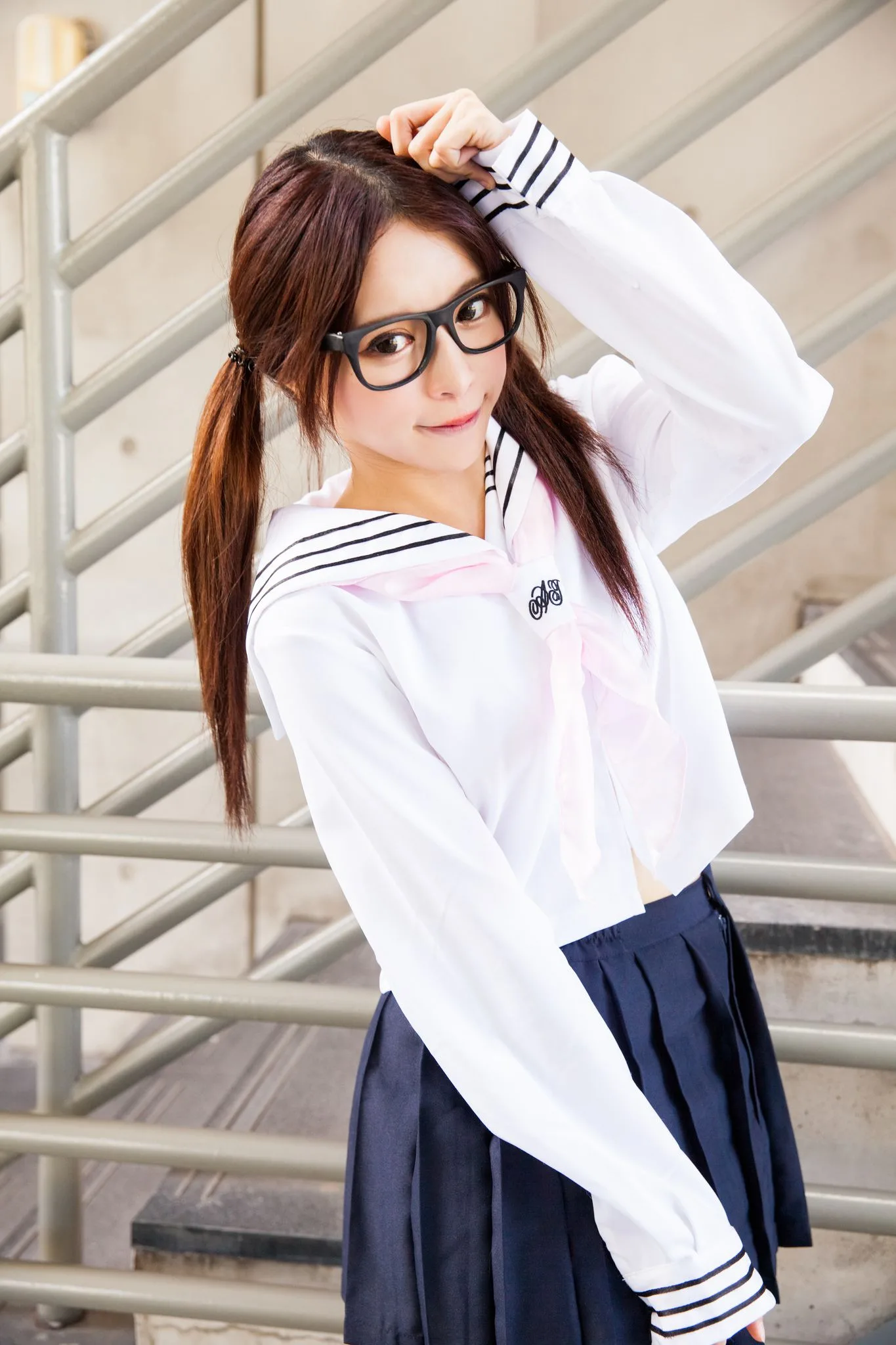 Nữ diễn viên Đài Loan Trương Kỳ Binh (Julie) - Bộ ảnh chụp trang phục thủy thủ/nữ sinh. - 52