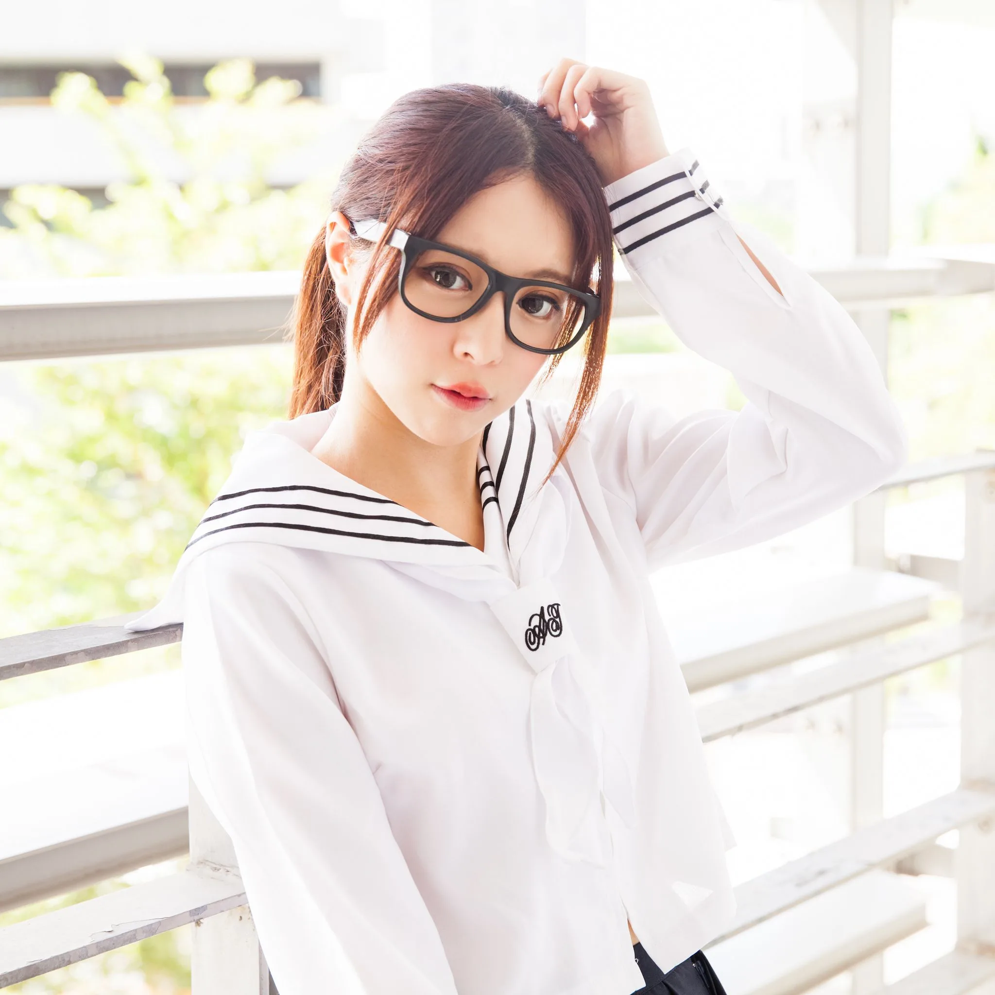 Nữ diễn viên Đài Loan Trương Kỳ Binh (Julie) - Bộ ảnh chụp trang phục thủy thủ/nữ sinh. - 86