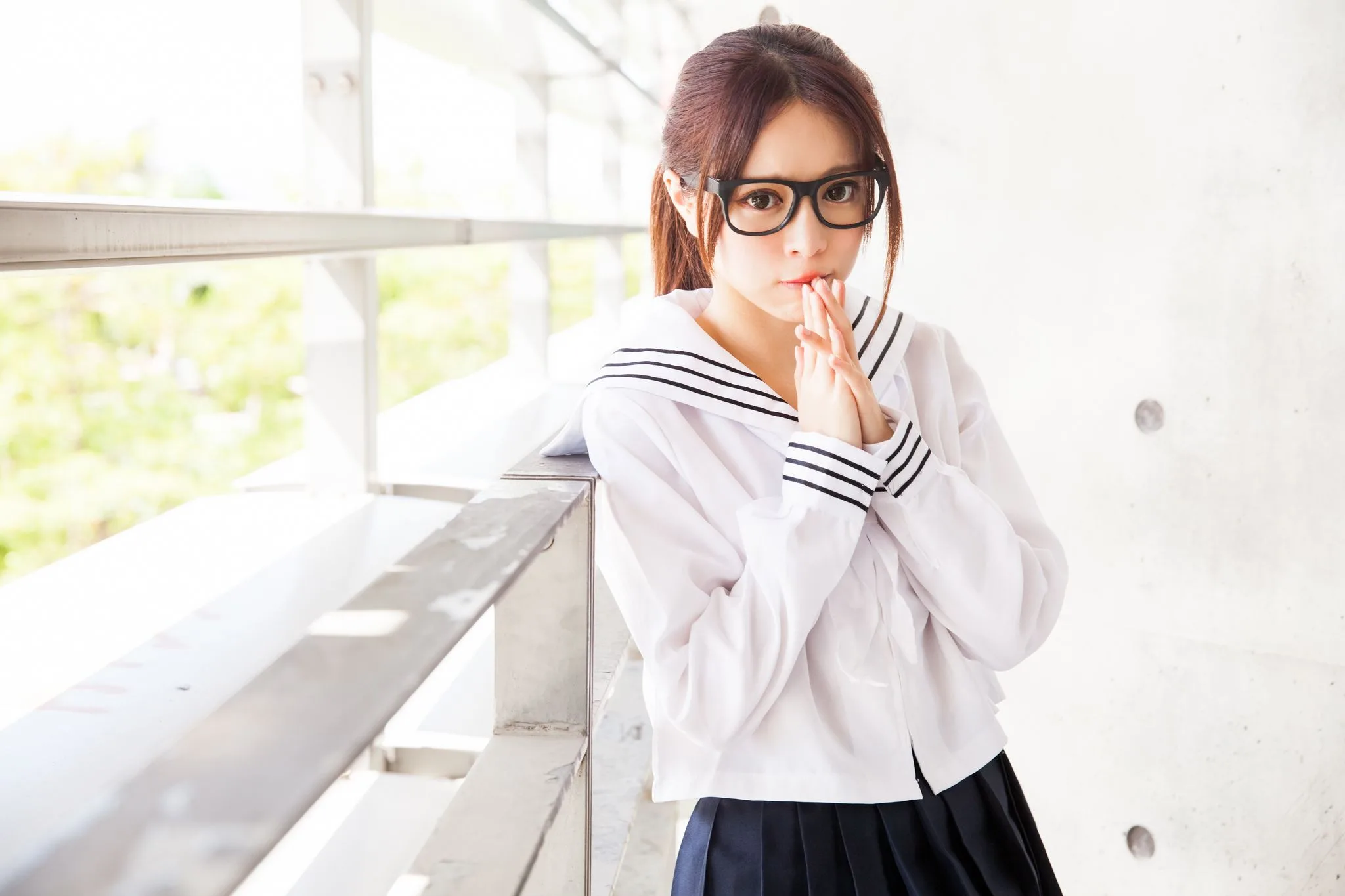 Nữ diễn viên Đài Loan Trương Kỳ Binh (Julie) - Bộ ảnh chụp trang phục thủy thủ/nữ sinh. - 54