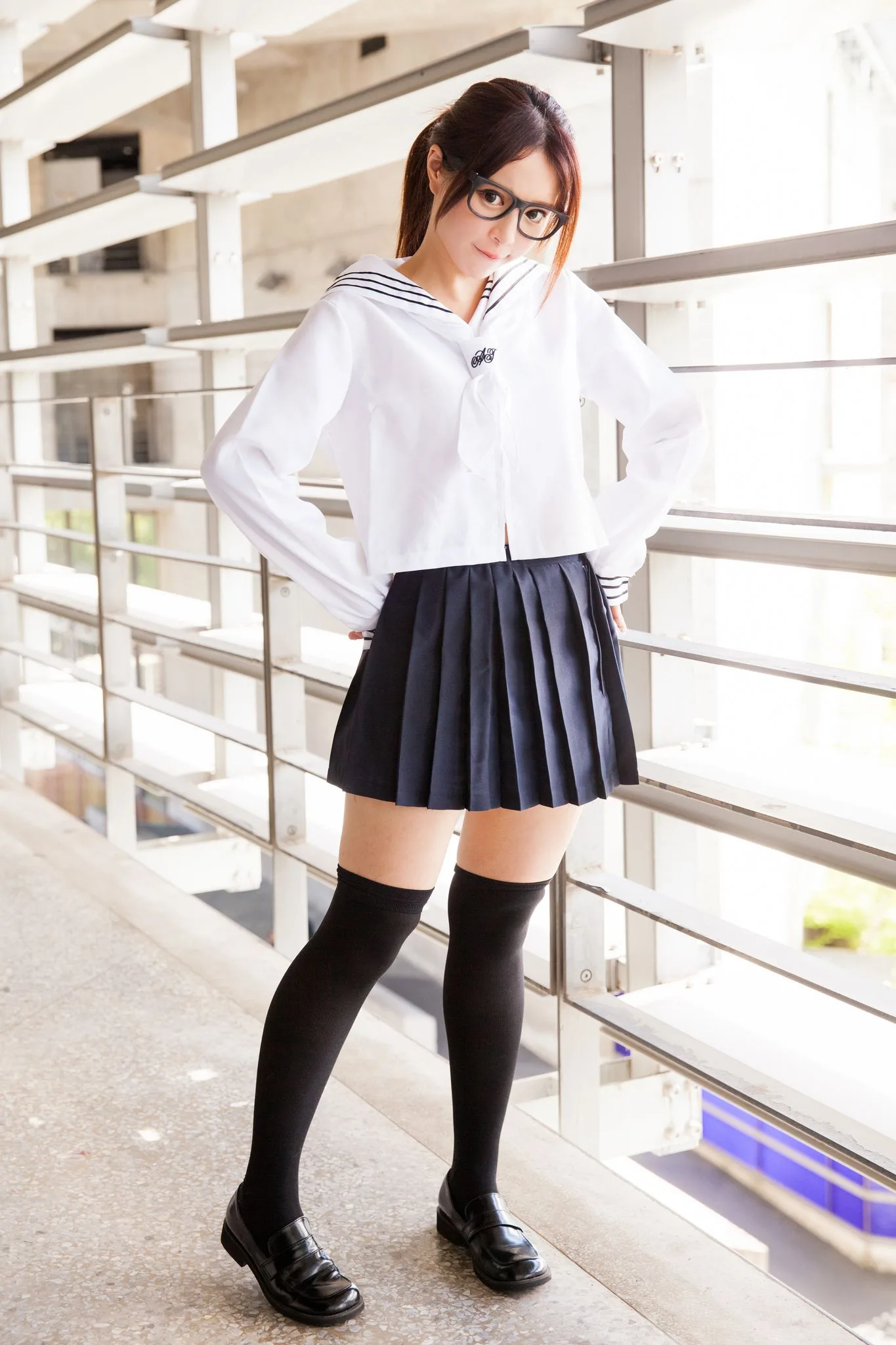 Nữ diễn viên Đài Loan Trương Kỳ Binh (Julie) - Bộ ảnh chụp trang phục thủy thủ/nữ sinh. - 34