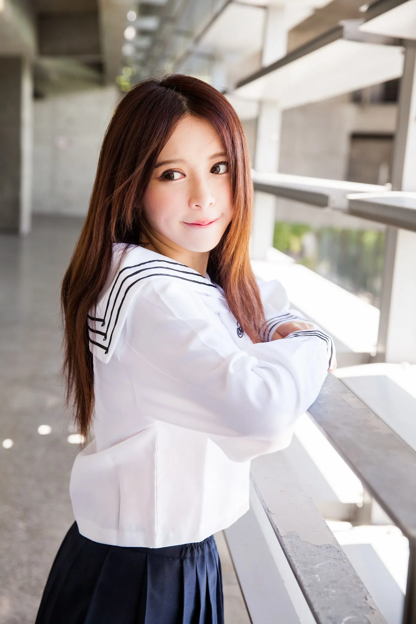 Nữ diễn viên Đài Loan Trương Kỳ Binh (Julie) - Bộ ảnh chụp trang phục thủy thủ/nữ sinh. - 91