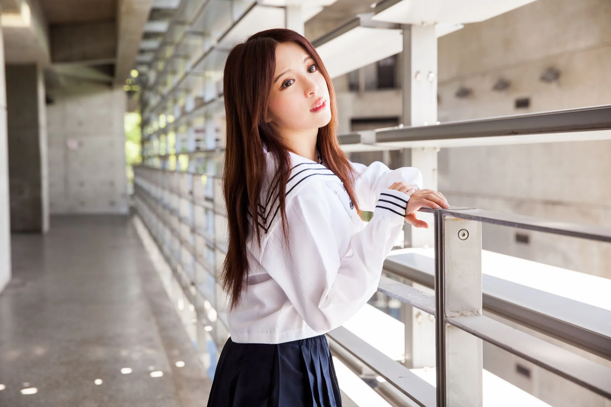 Nữ diễn viên Đài Loan Trương Kỳ Binh (Julie) - Bộ ảnh chụp trang phục thủy thủ/nữ sinh. - 70