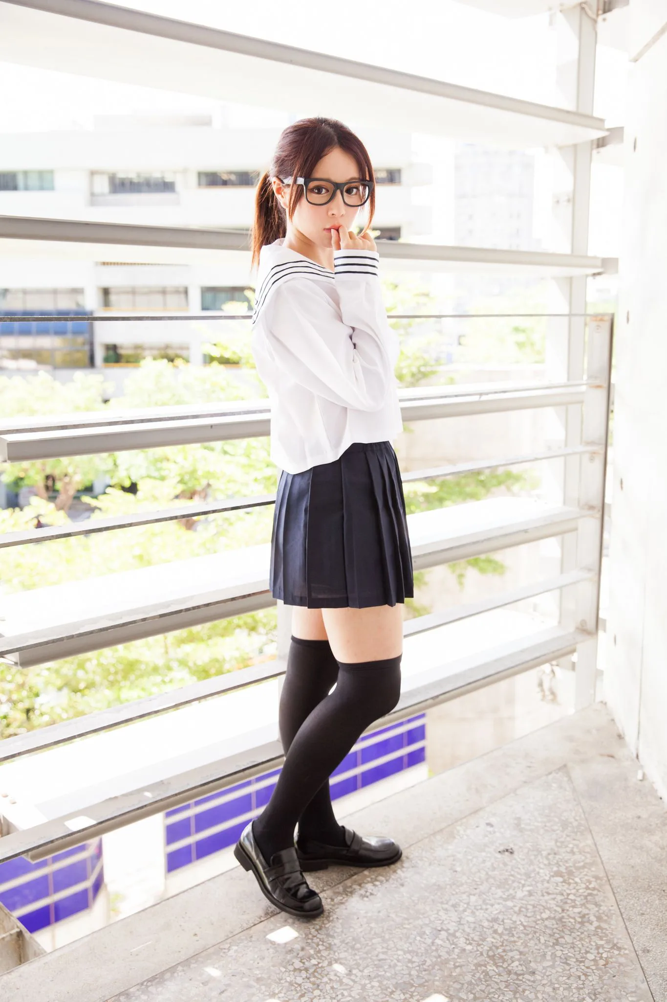 Nữ diễn viên Đài Loan Trương Kỳ Binh (Julie) - Bộ ảnh chụp trang phục thủy thủ/nữ sinh. - 56