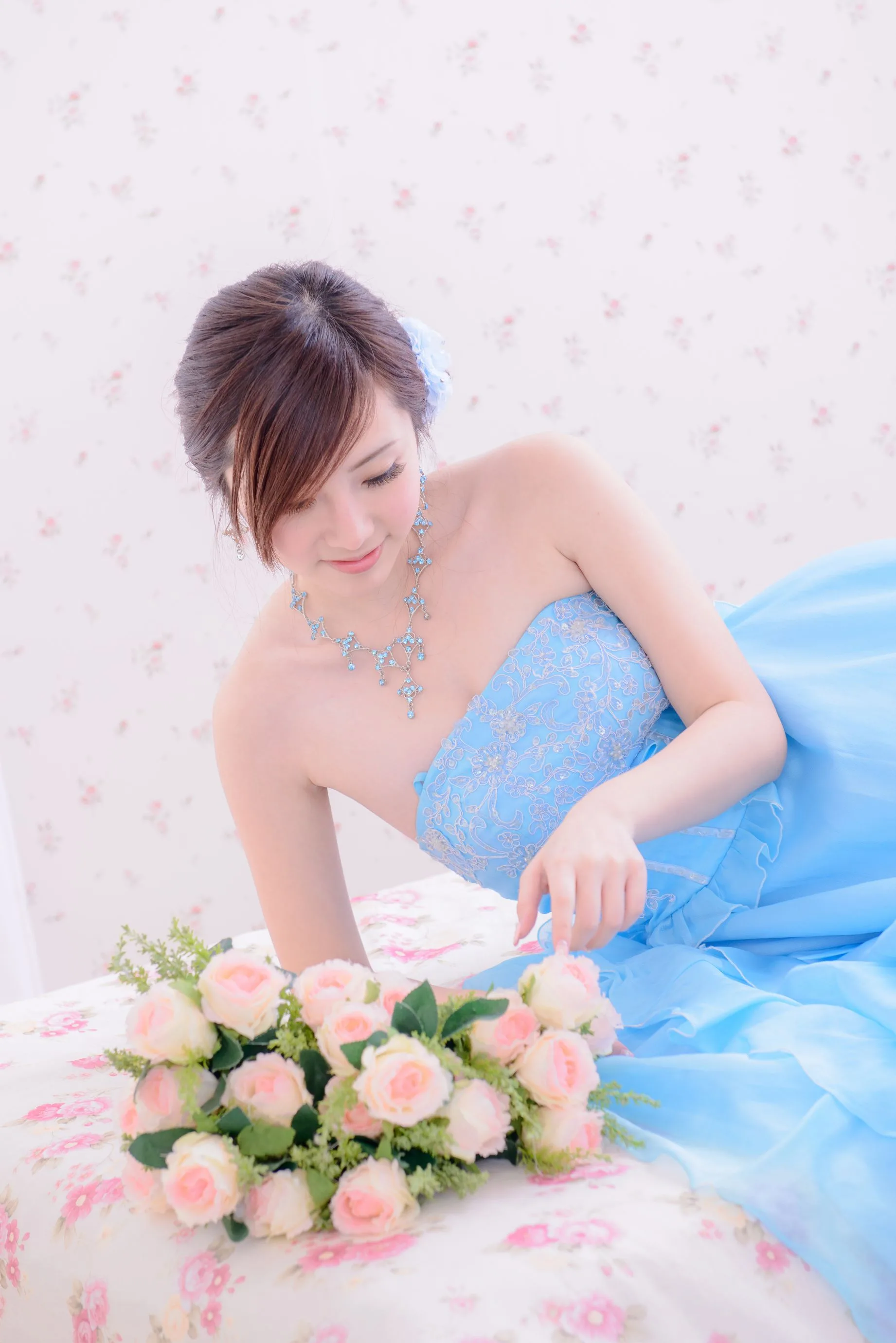 [Vẻ đẹp váy cưới] Chen Siying - Bộ ảnh cưới màu xanh trắng - 8