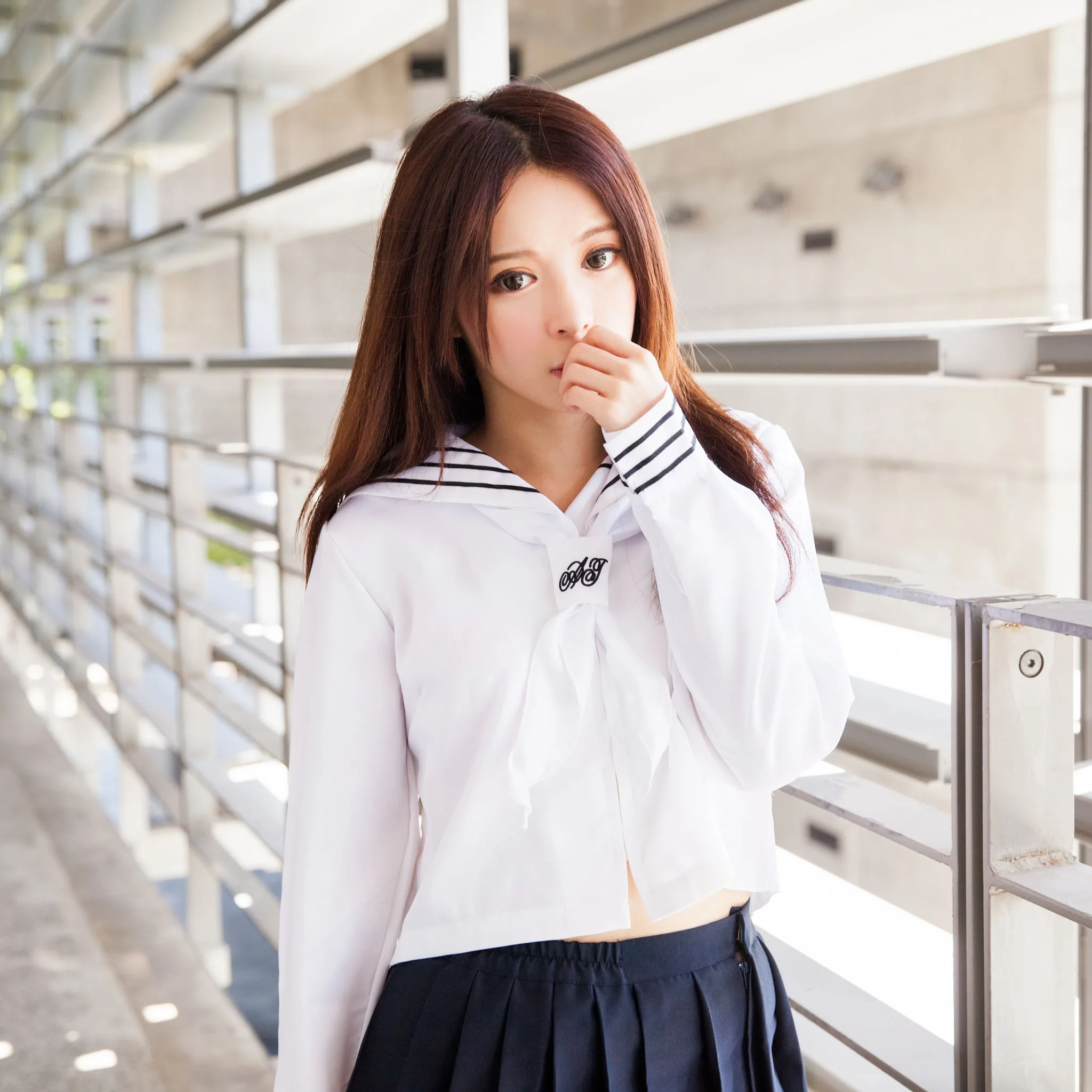 Nữ diễn viên Đài Loan Trương Kỳ Binh (Julie) - Bộ ảnh chụp trang phục thủy thủ/nữ sinh. - 81