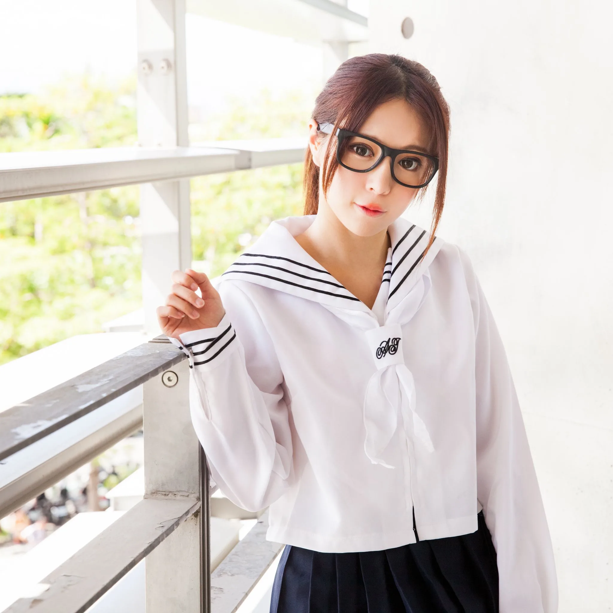 Nữ diễn viên Đài Loan Trương Kỳ Binh (Julie) - Bộ ảnh chụp trang phục thủy thủ/nữ sinh. - 63
