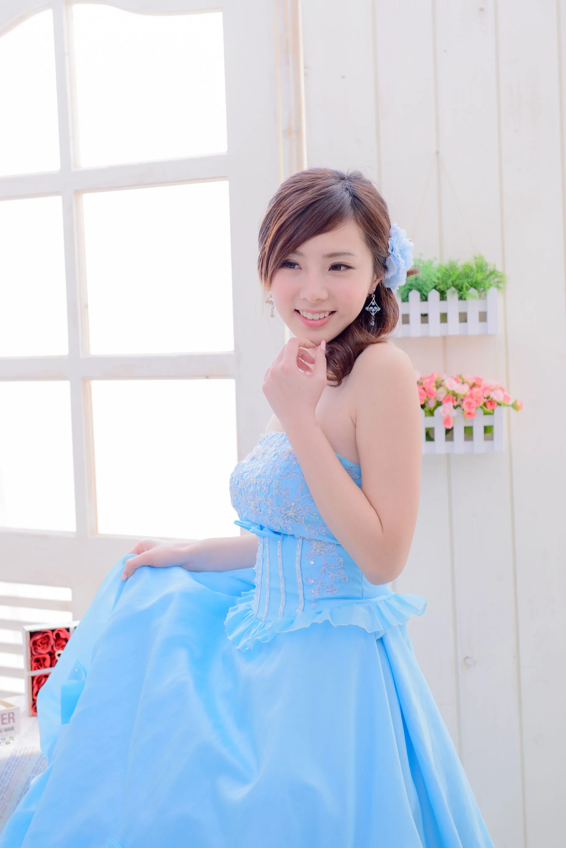 [Vẻ đẹp váy cưới] Chen Siying - Bộ ảnh cưới màu xanh trắng - 32