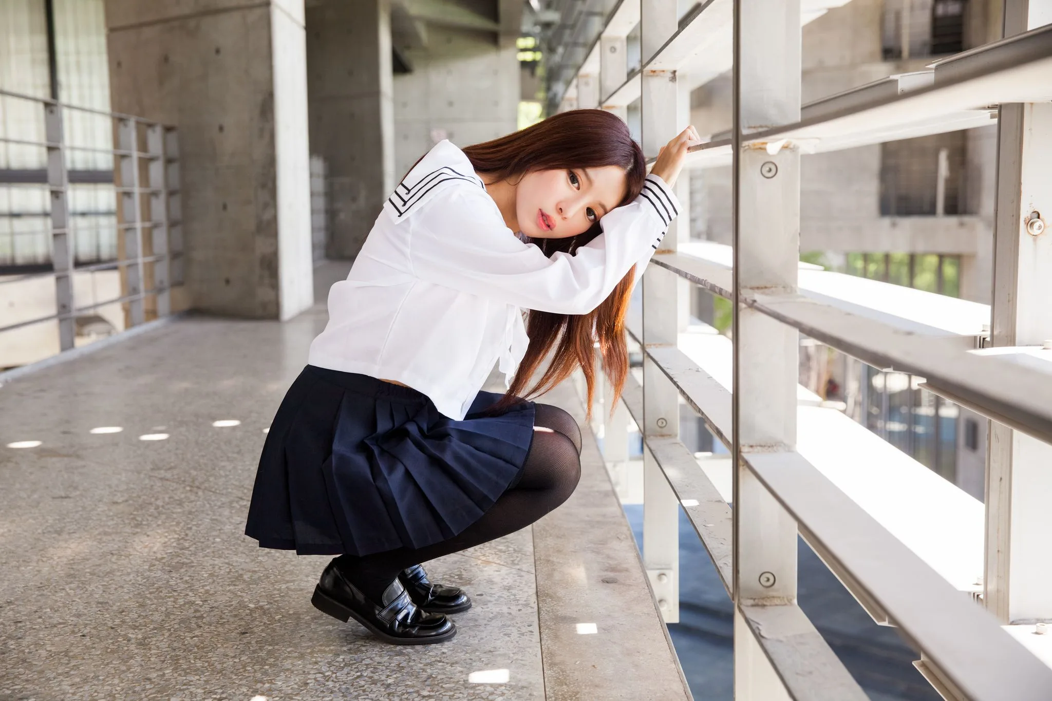 Nữ diễn viên Đài Loan Trương Kỳ Binh (Julie) - Bộ ảnh chụp trang phục thủy thủ/nữ sinh. - 65
