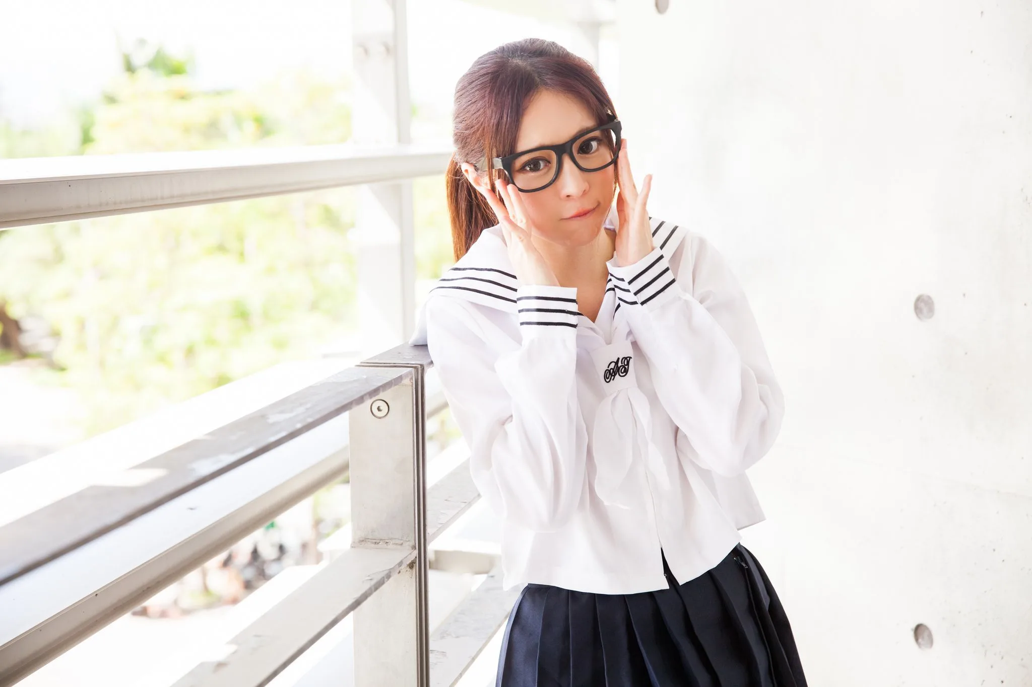 Nữ diễn viên Đài Loan Trương Kỳ Binh (Julie) - Bộ ảnh chụp trang phục thủy thủ/nữ sinh. - 61
