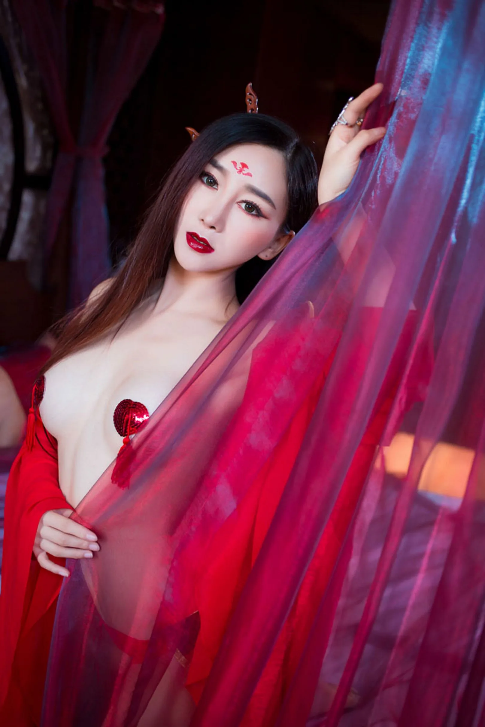 [XIUREN秀人网] SỐ 382 Zou Jingjing - Sách ảnh "Hành trình của hoa ▪ Quỷ hoá" - 13