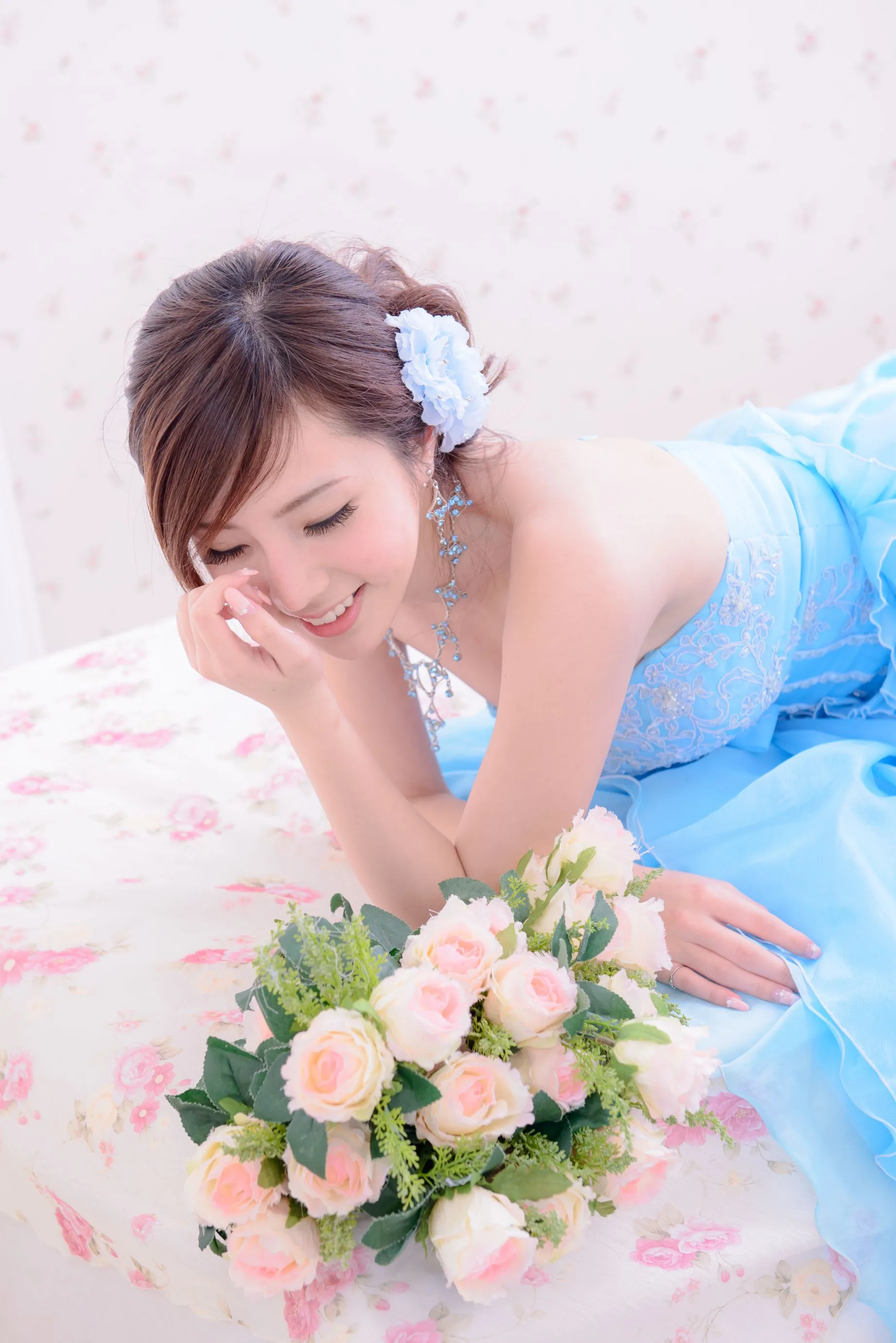 [Vẻ đẹp váy cưới] Chen Siying - Bộ ảnh cưới màu xanh trắng - 2